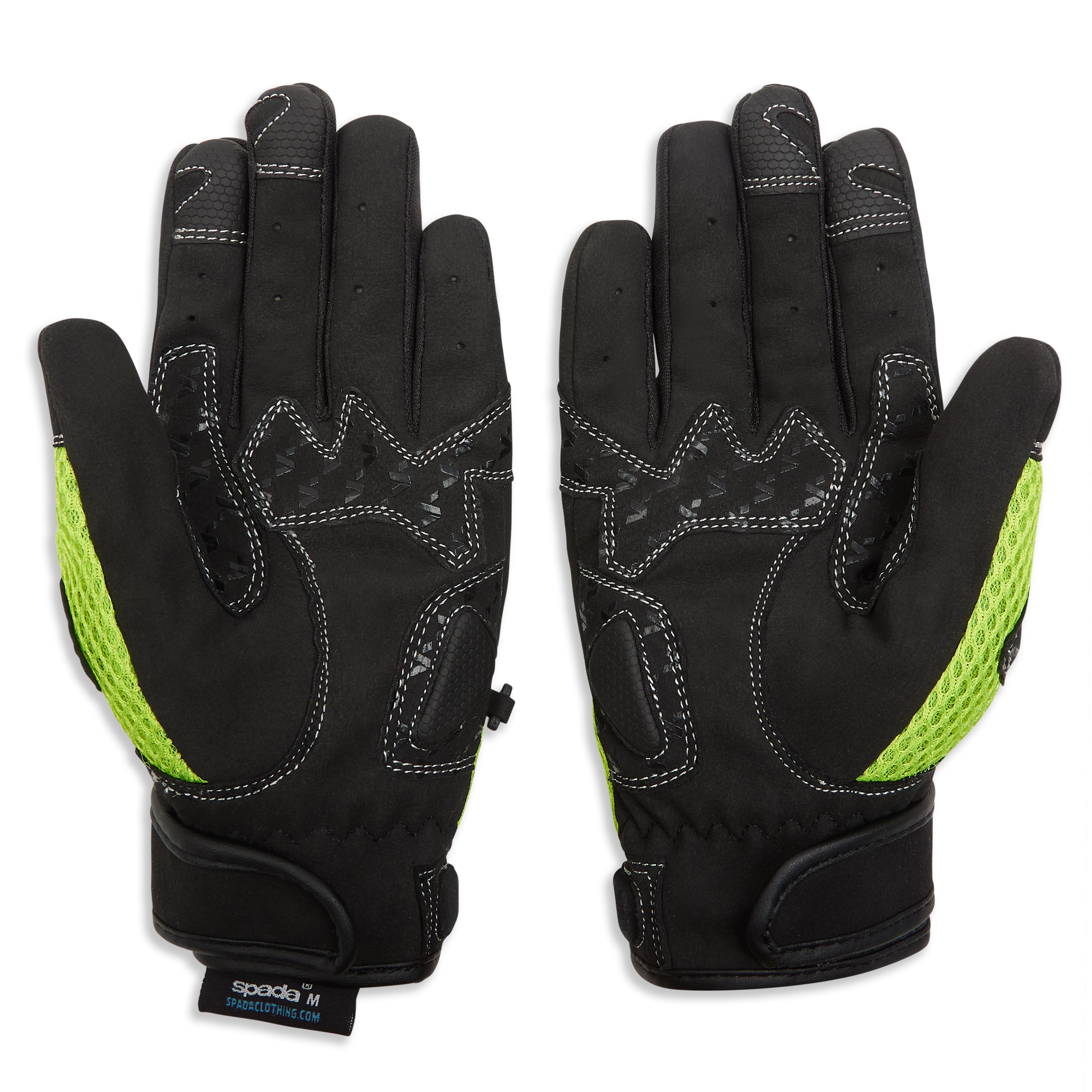Spada MX-Air CE Textile Gloves Fluo Yellow FREE UK Delivery, FREE 365 Day Returns | Moto Central