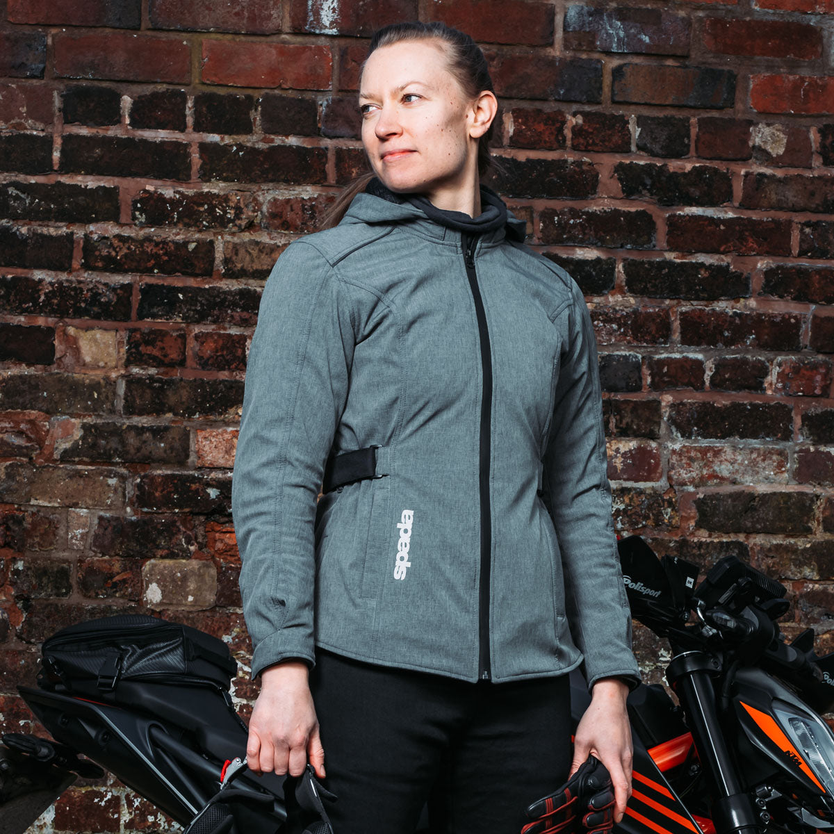 Spada Hairpin 2.0 CE Ladies Textile Jacket Grey FREE UK Delivery, FREE 365 Day Returns | Moto Central
