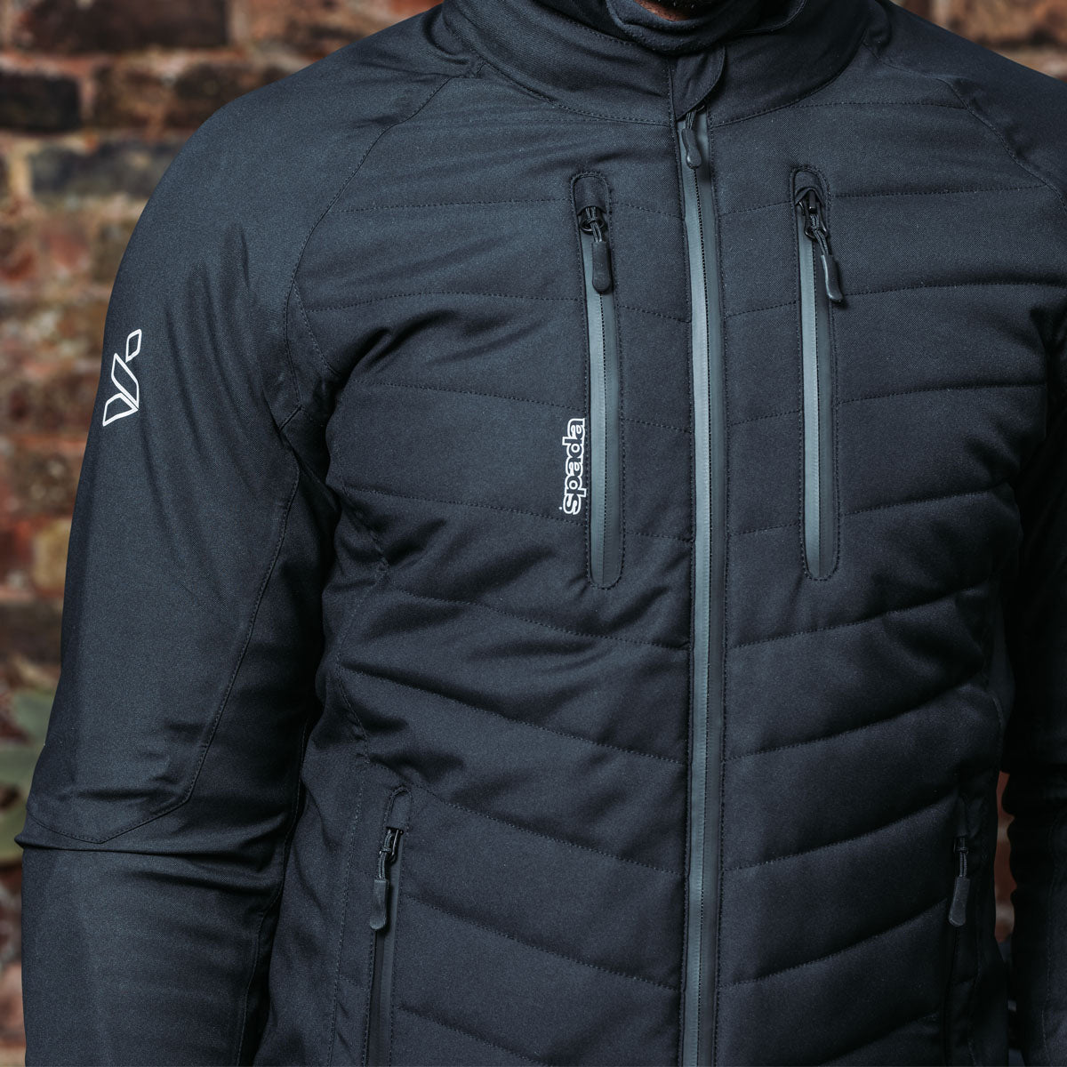 Spada Tino Quilted CE Textile Jacket Black FREE UK Delivery, FREE 365 Day Returns | Moto Central