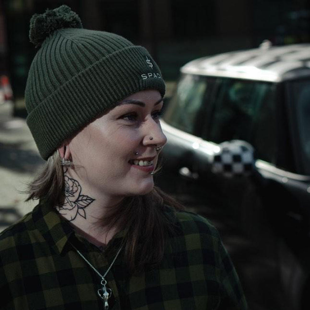 Spada Bobble Beanie Olive FREE UK Delivery, FREE 365 Day Returns | Moto Central