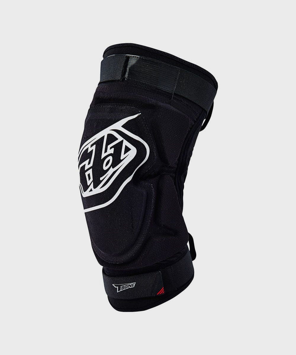 Troy Lee Designs T-Bone Cycle Knee Guard Solid Black - FREE UK Shipping, FREE 365 Day Returns | Moto Central