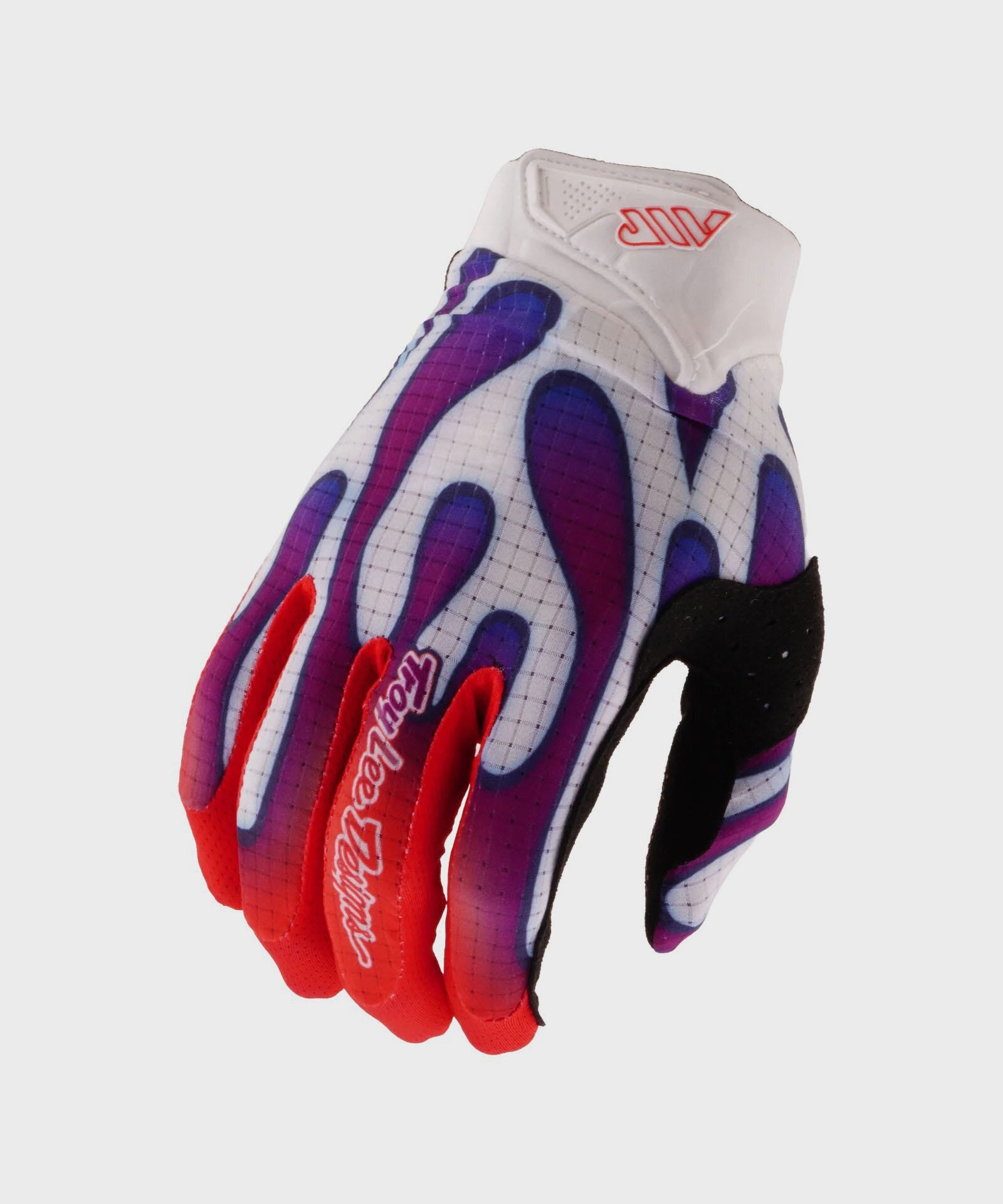 Troy Lee Designs Youth Air Cycle Gloves Overspray White / Violet - FREE UK Shipping, FREE 365 Day Returns | Moto Central