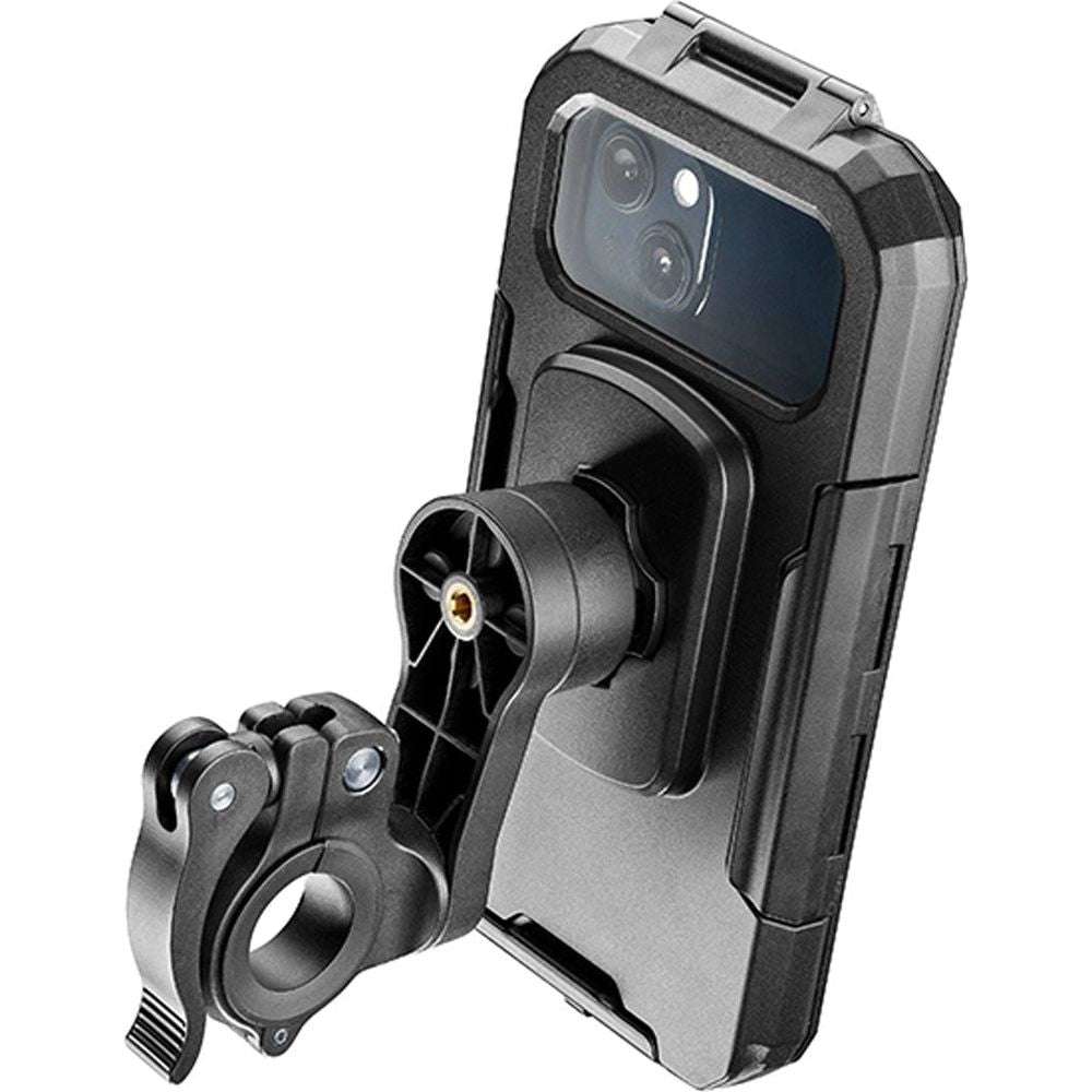 Interphone 6.5 Quiklox Armor Pro Case Black With Handlebar Mount - FREE UK Delivery - Moto Central