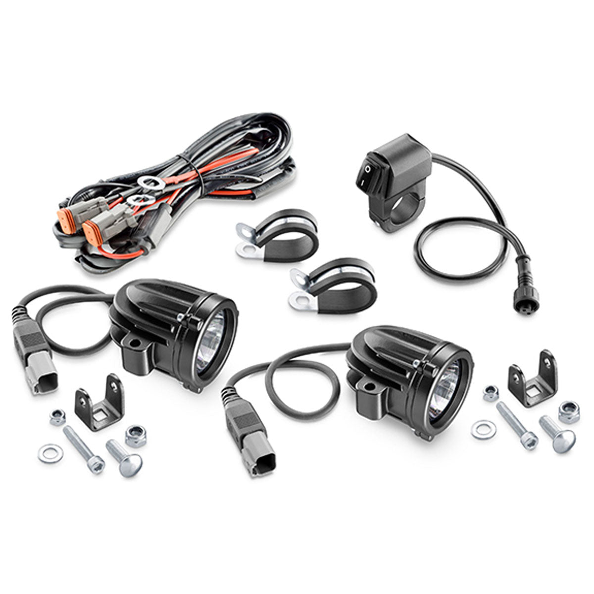 Interphone 10W Spot Auxiliary LED Light Set Black