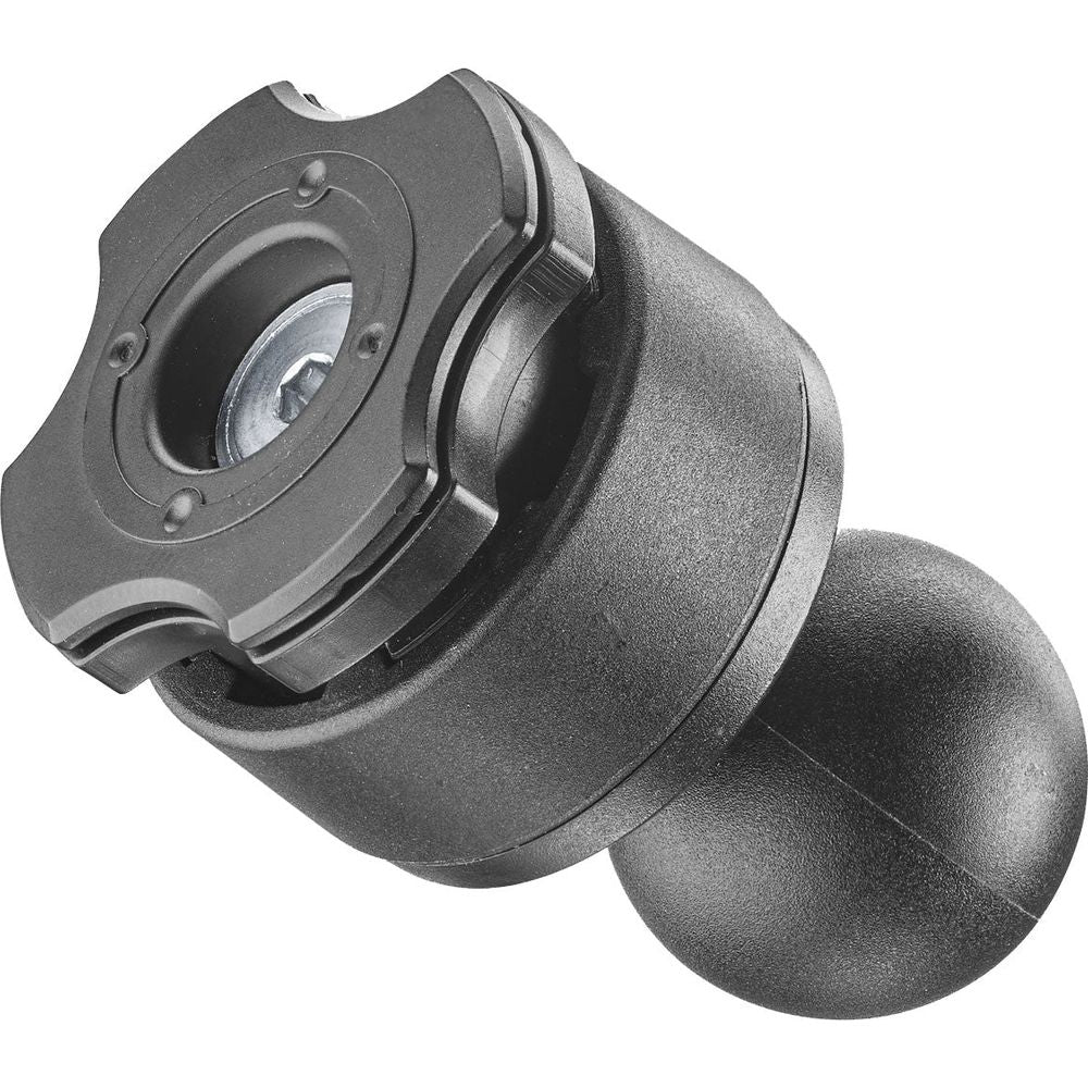 Quiklox By Interphone Ball Adapter Black - 1 Inch