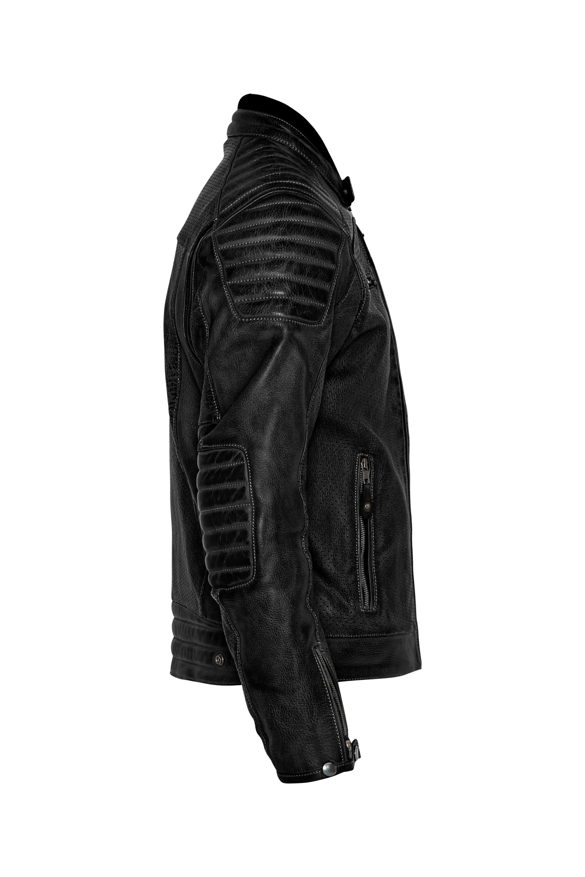 John Doe Storm Leather Jacket Black - FREE UK Shipping, FREE 365 Day Returns | Moto Central