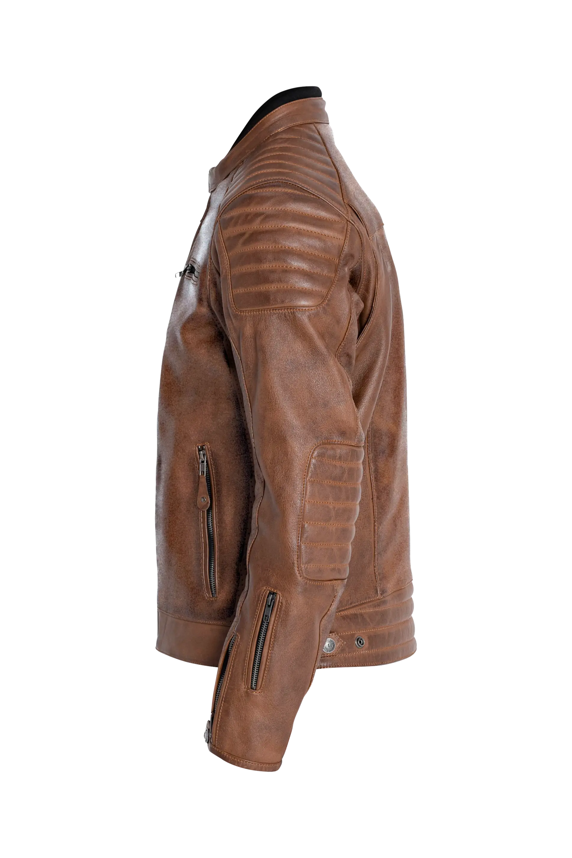 John Doe Dexter Leather Jacket Brown - FREE UK Shipping, FREE 365 Day Returns | Moto Central