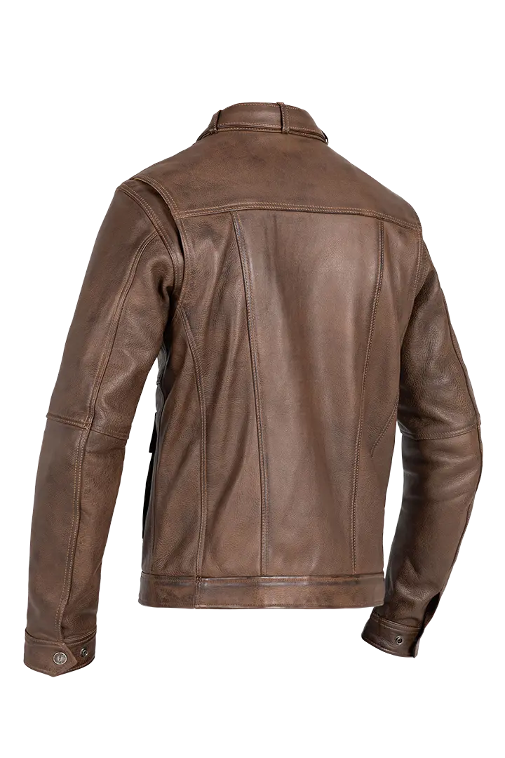 John Doe Drifter Leather Jacket Brown - FREE UK Shipping, FREE 365 Day Returns | Moto Central