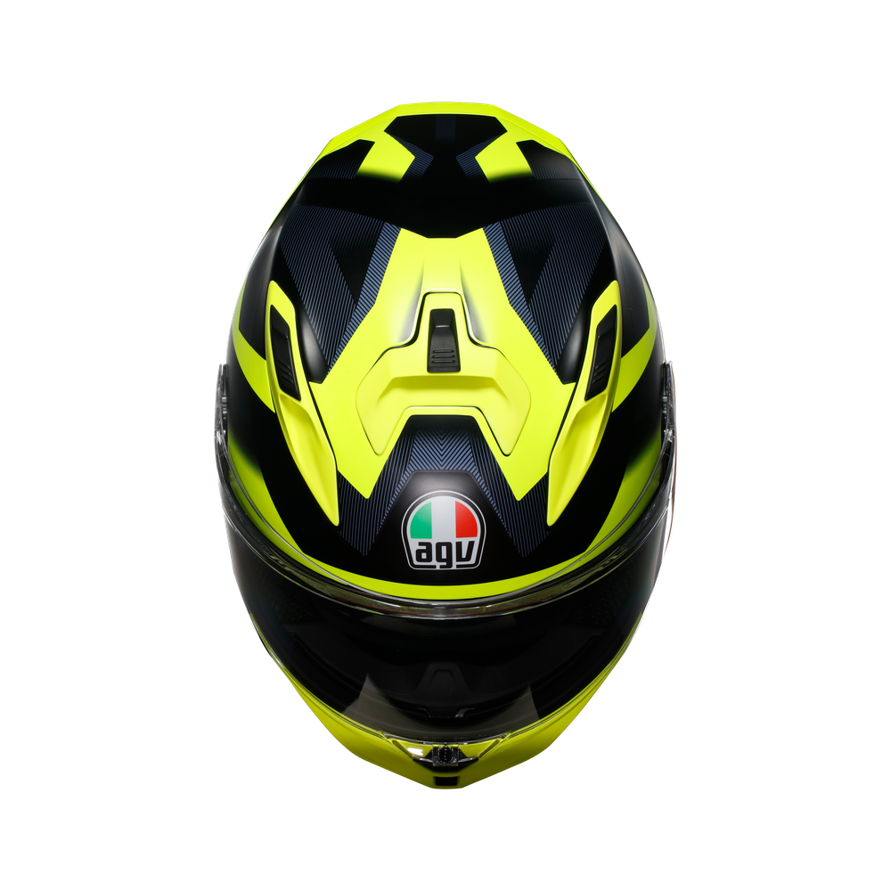 AGV K7 Glimpse Black / Fluo Yellow