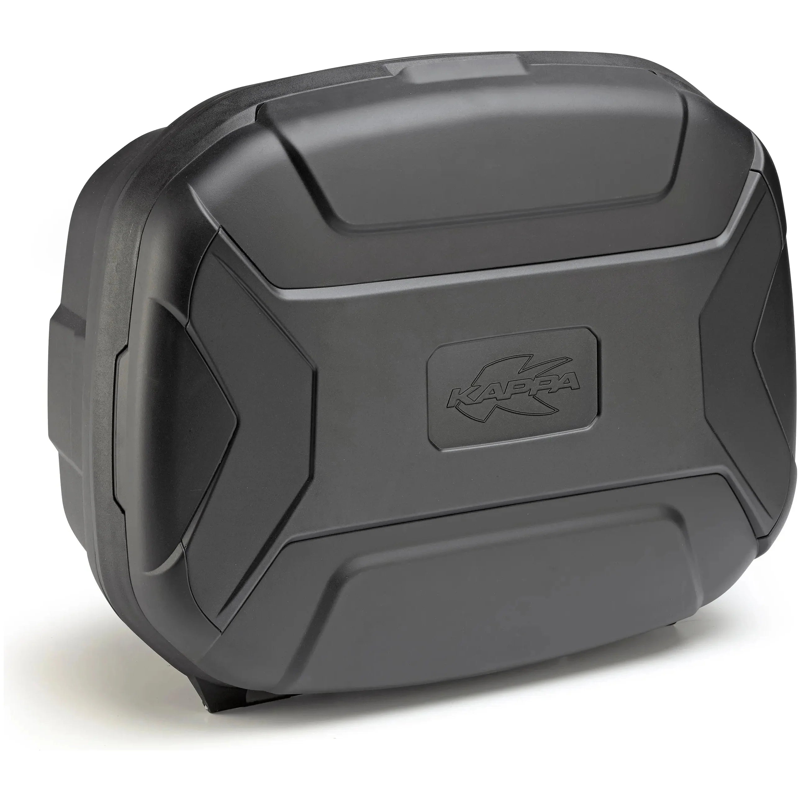 Kappa KVC35N Top Case Black Matt For Kvector - 35 L, side three-quarter view on white