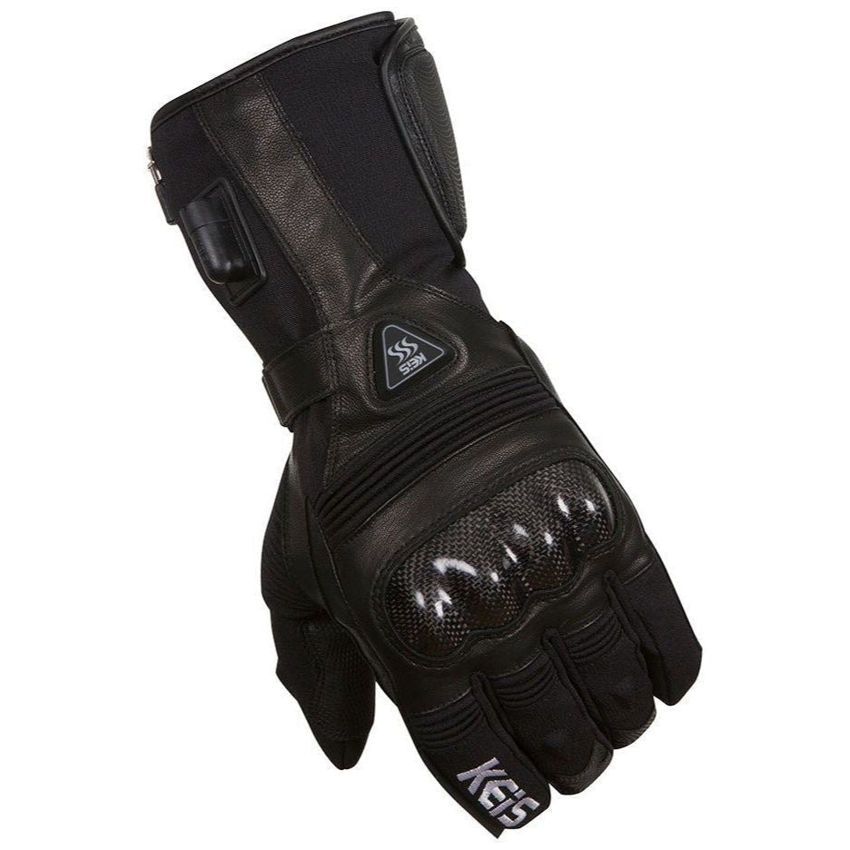 Keis G502 Premium Heated Sport Gloves - back-of-hand view