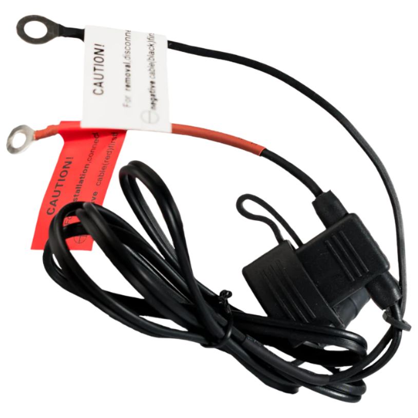 Keis Vehicle Power Connection Lead With Fuse Pack - complete lead view