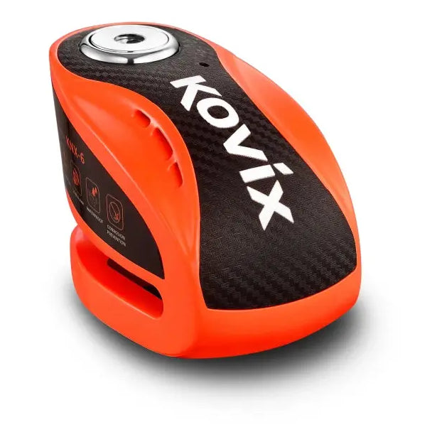 Kovix Overlord KNX6 Alarm Disc Lock Orange - 6mm Pin FREE UK Delivery, FREE 365 Day Returns | Moto Central