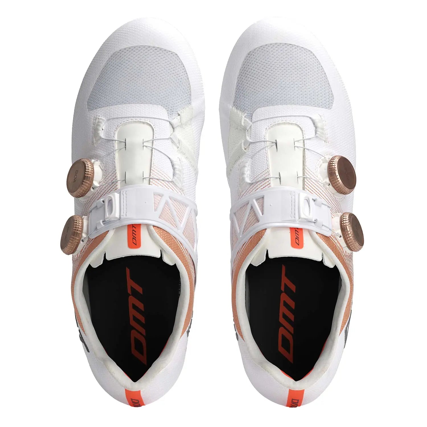DMT KR0 Evo Road Shoes White / Bronze - FREE UK Shipping, FREE 365 Day Returns | Moto Central