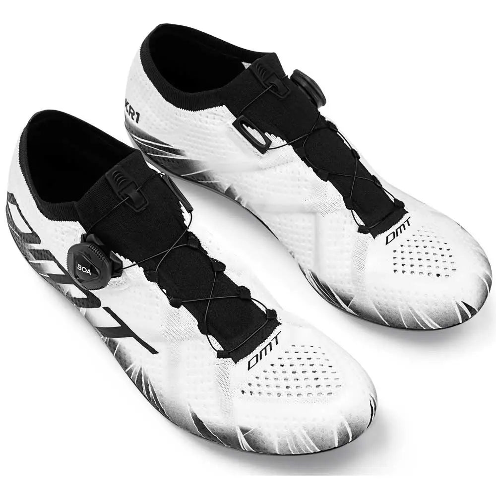 DMT KR1 Road Shoes White / Black - FREE UK Shipping, FREE 365 Day Returns | Moto Central
