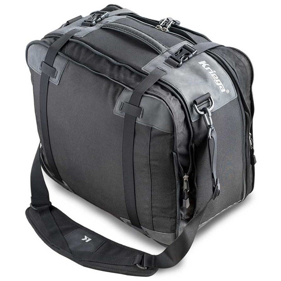 Kriega KS40 Travel Bag Black - 30 To 40 Liters - front three-quarter view