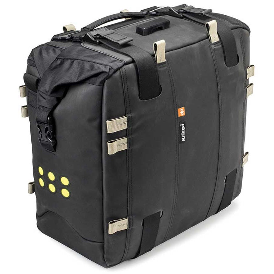 Kriega OS 32 Soft Pannier Black - 32 Liters - front three-quarter view