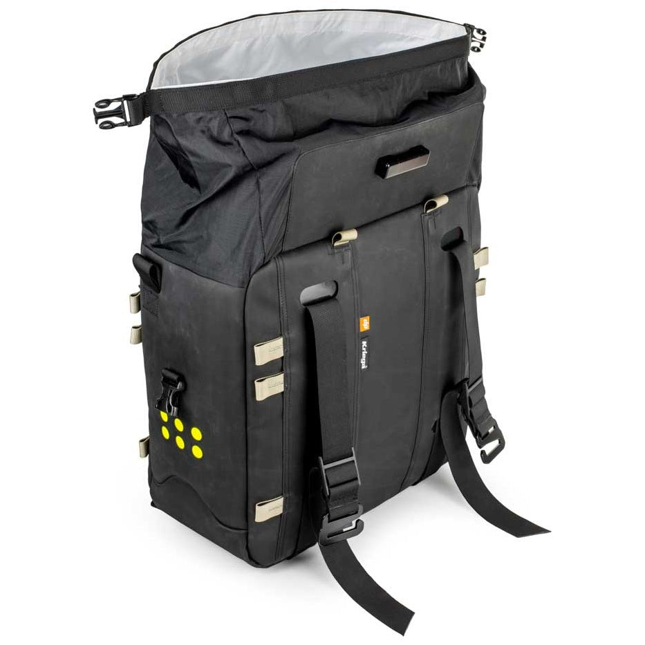 Kriega OS 32 Soft Pannier Black - 32 Liters - open waterproof liner view