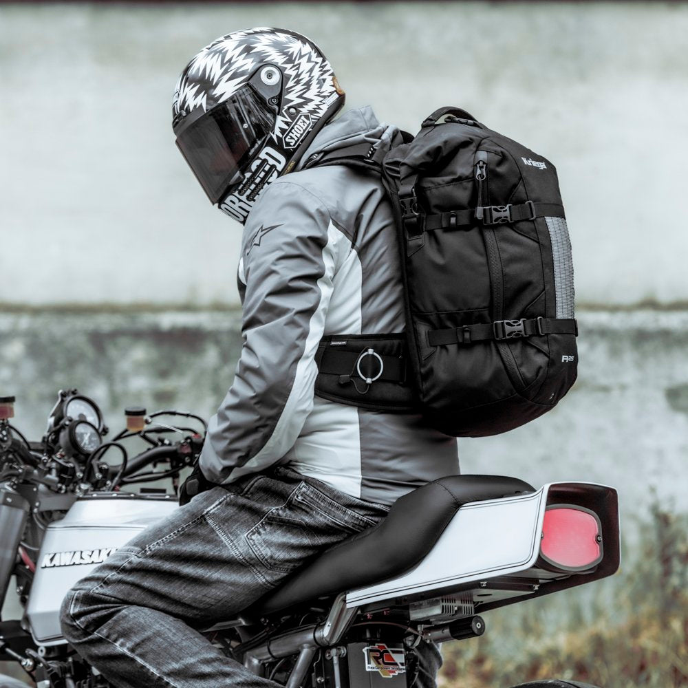 Kriega R25 V2 Waterproof Backpack Black - 25 Litres - FREE UK Shipping, FREE 365 Day Returns | Moto Central