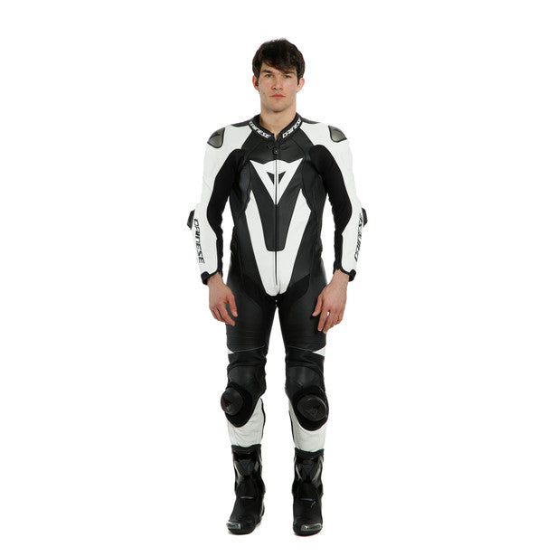 Dainese Laguna Seca 5 One Piece Perforated Leather Suit White / Black