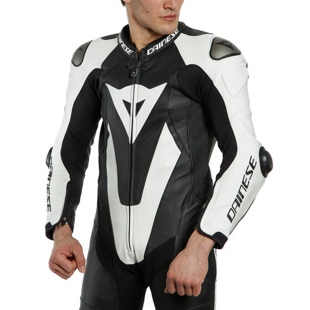 Dainese Laguna Seca 5 One Piece Perforated Leather Suit White / Black