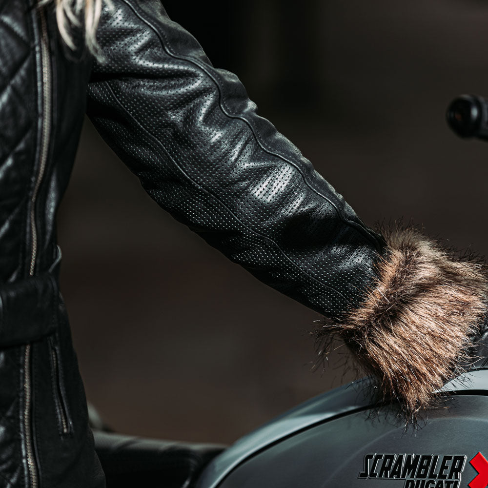 Spada Lancer CE Ladies Leather Coat Black FREE UK Delivery, FREE 365 Day Returns | Moto Central