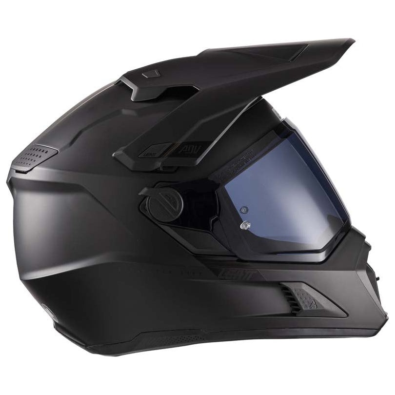 Leatt ADV 7.5 Helmet Kit Black adventure motorcycle helmet, left profile