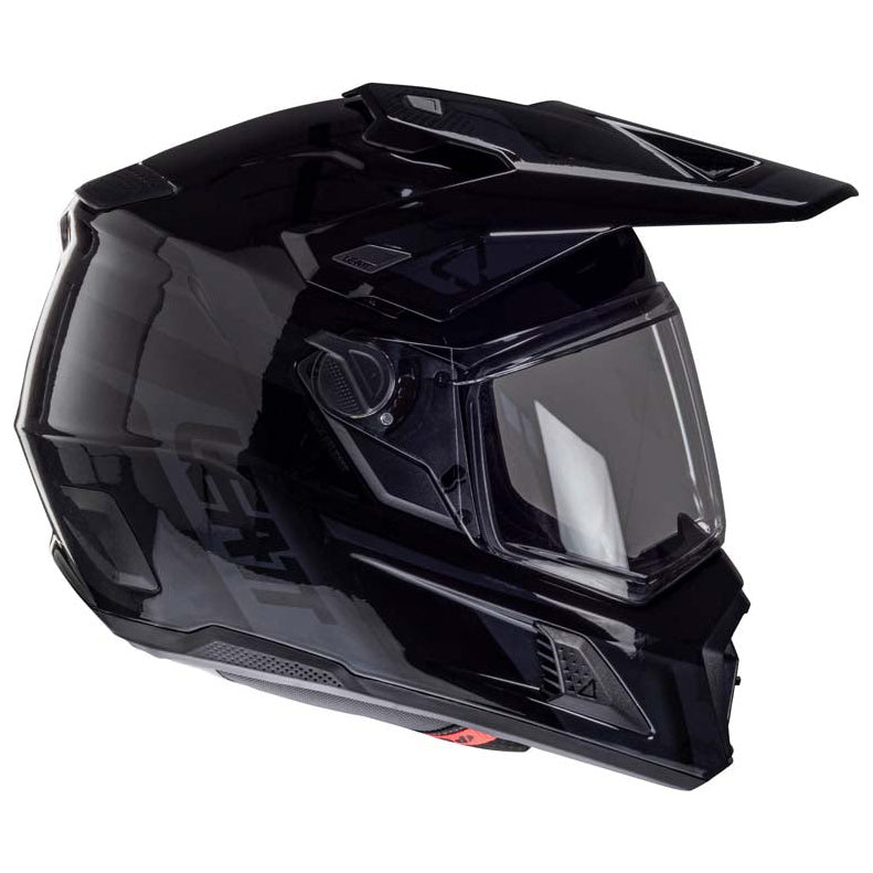 Leatt ADV 8.5 Helmet Kit Stealth Black / Grey adventure motorcycle helmet, right-side view