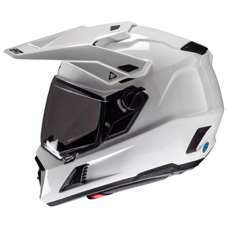 Leatt ADV 8.5 Helmet Kit White adventure motorcycle helmet, left-side view