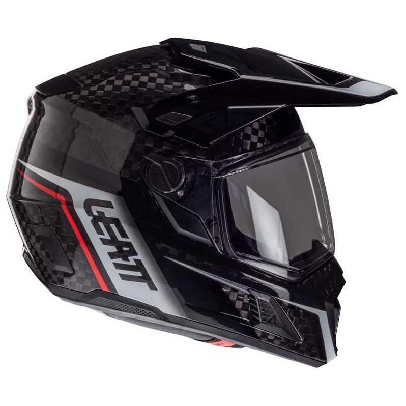 Leatt ADV 9.5 Helmet Kit Carbon / Black adventure motorcycle helmet, left-side view
