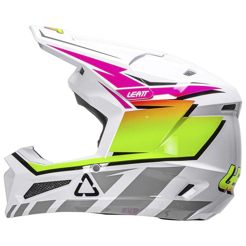 Leatt Moto 2.5 Pink motocross motorcycle helmet, left profile