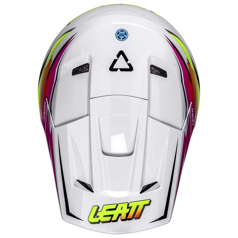 Leatt Moto 2.5 Pink motocross motorcycle helmet, top view