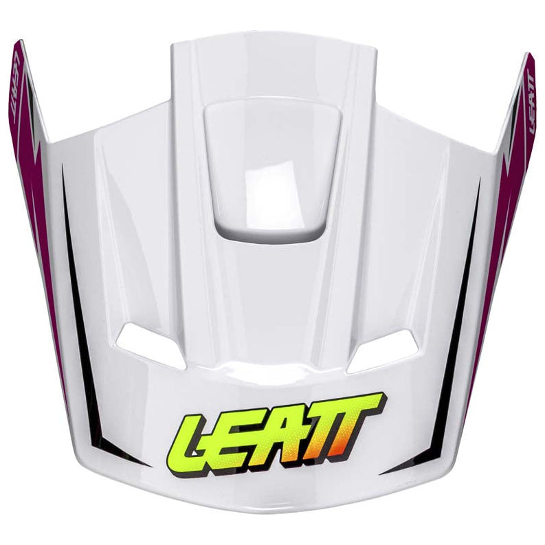 Leatt Moto 2.5 Pink motocross motorcycle helmet, peak detail