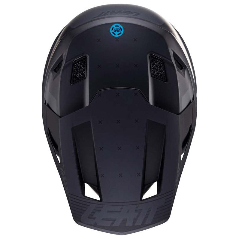 Leatt Moto 7.5 Helmet Kit Stealth Black / Grey motocross motorcycle helmet, right profile