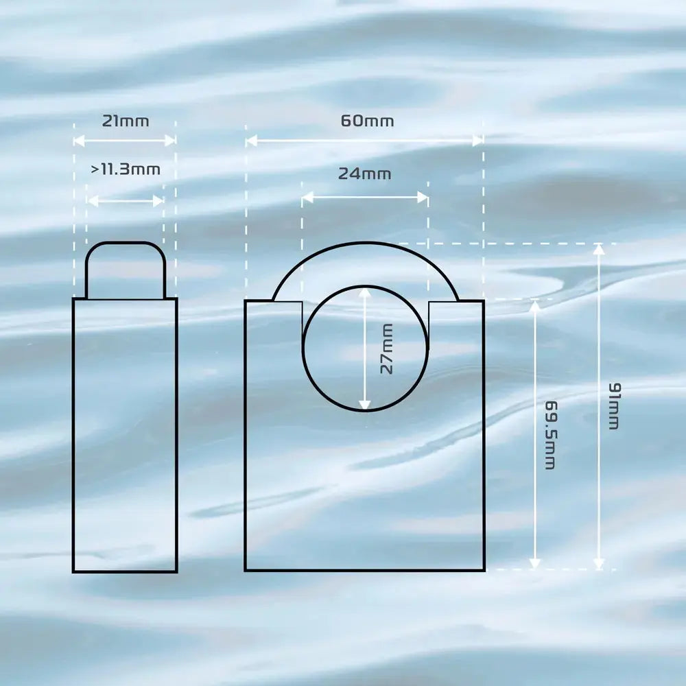 Oxford CS-12 Marine Proof Padlock FREE UK Delivery, FREE 365 Day Returns | Moto Central
