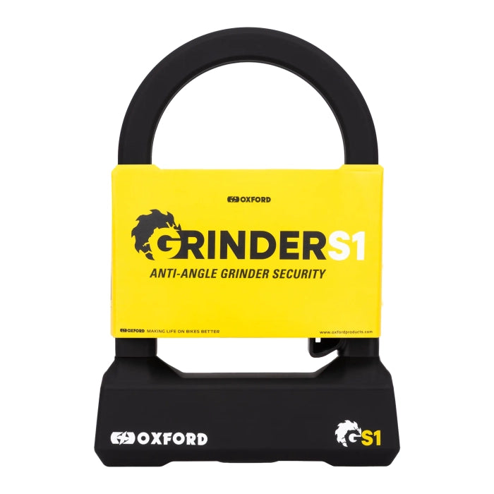 Oxford Grinder S1 U-Lock Black - 14mm x 260mm x 155mm FREE UK Delivery, FREE 365 Day Returns | Moto Central