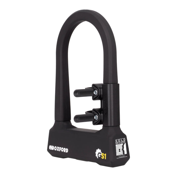Oxford Grinder S1 U-Lock Black - 14mm x 260mm x 155mm FREE UK Delivery, FREE 365 Day Returns | Moto Central