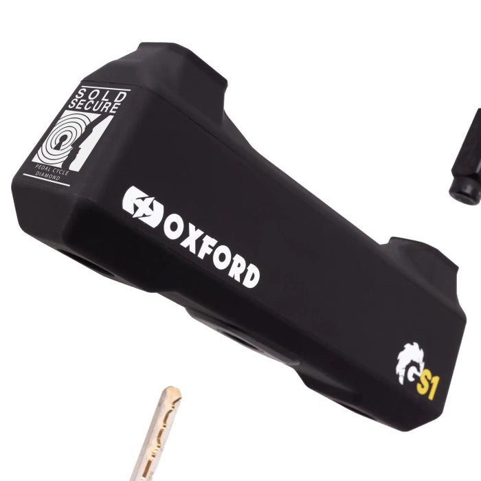 Oxford Grinder S1 U-Lock Black - 14mm x 260mm x 155mm FREE UK Delivery, FREE 365 Day Returns | Moto Central