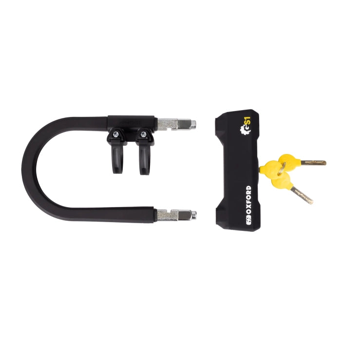 Oxford Grinder S1 U-Lock Black - 14mm x 260mm x 155mm FREE UK Delivery, FREE 365 Day Returns | Moto Central