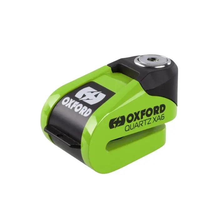 Oxford Quartz XA6 Alarm Disc Lock Green - 6mm FREE UK Delivery, FREE 365 Day Returns | Moto Central