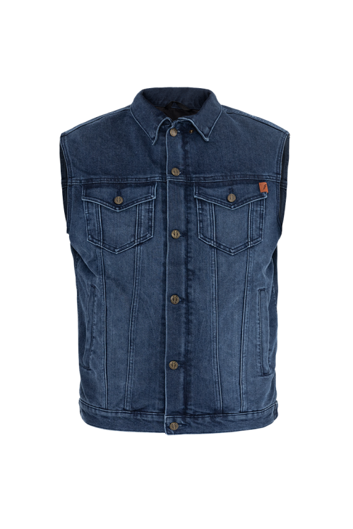 John Doe Trucker Denim Vest Indigo