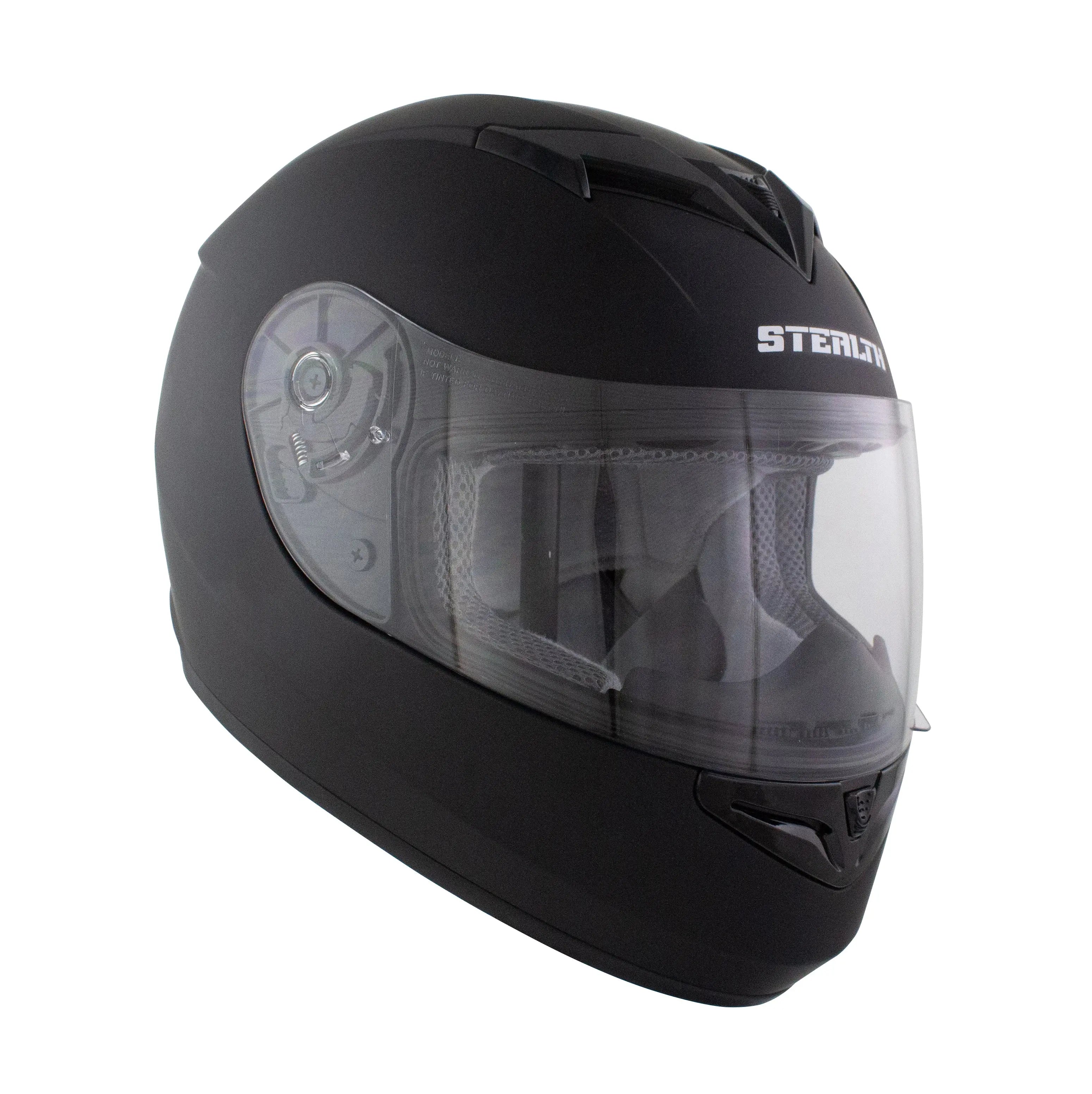 Stealth V121 Full Face Helmet Matt Black - FREE UK Shipping, FREE 365 Day Returns | Moto Central