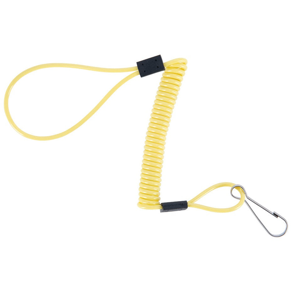 Oxford Mini Minder Disc Lock Reminder Cable Yellow, coiled cable product view