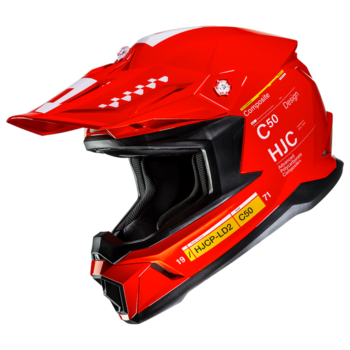 HJC C50 Tagg MC1 Red FREE UK Delivery, FREE 365 Day Returns | Moto Central