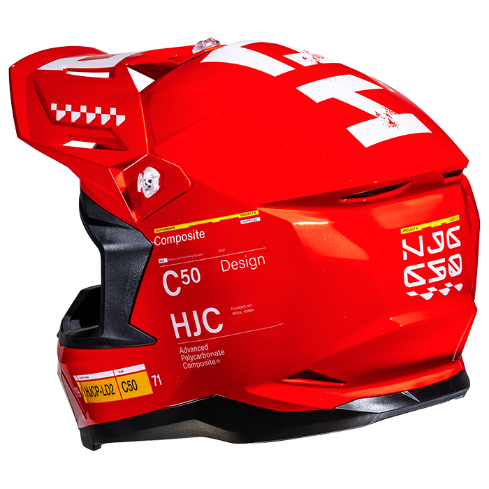 HJC C50 Tagg MC1 Red FREE UK Delivery, FREE 365 Day Returns | Moto Central