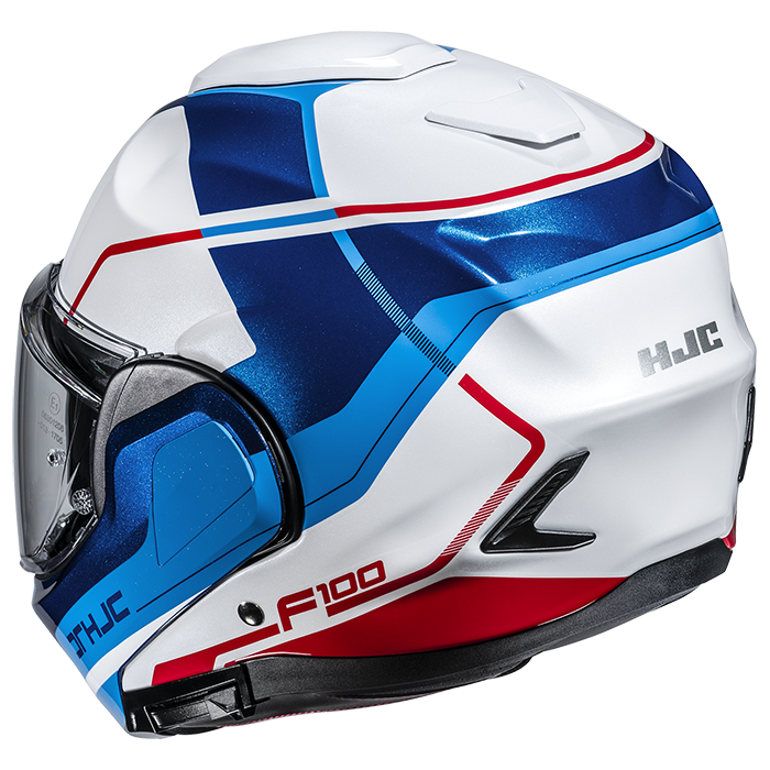 HJC F100 Astra MC21 White / Blue / Red FREE UK Delivery, FREE 365 Day Returns | Moto Central