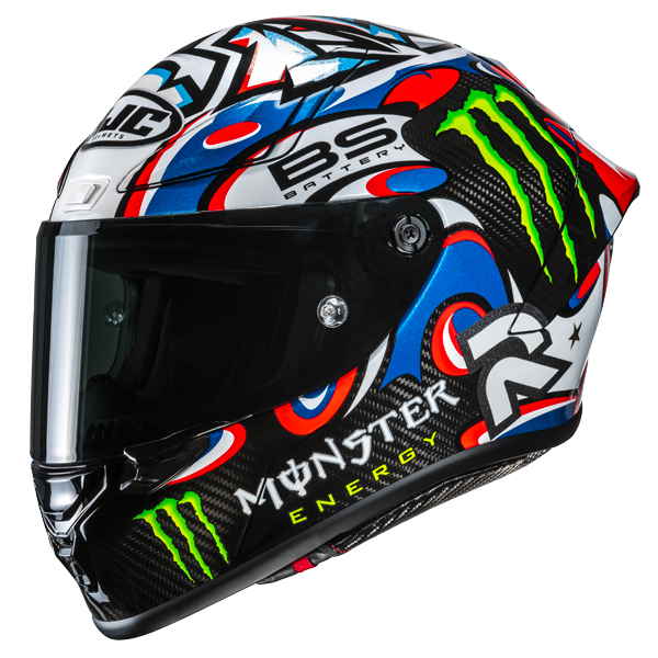 HJC RPHA 1 V2 Carbon Quartararo Le Mans 3 MC21 White/Red/Blue FREE P&P