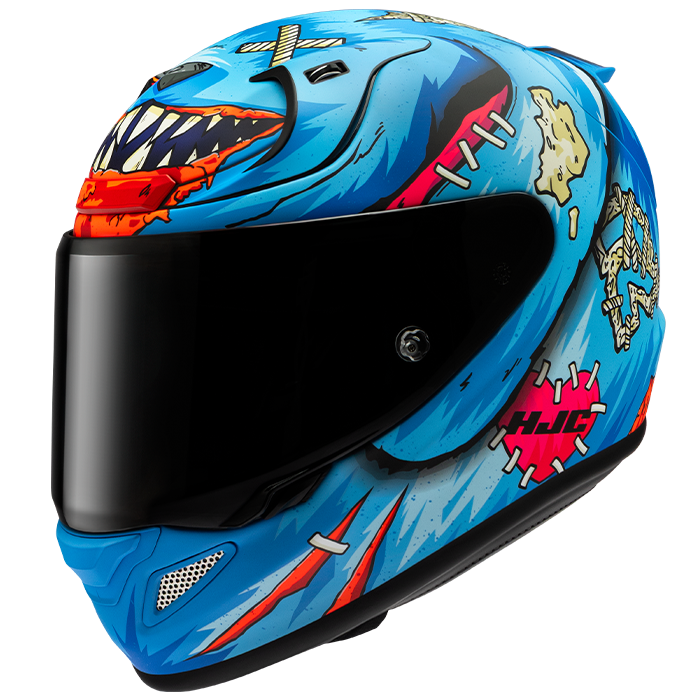 HJC RPHA 12 Mister Peeks Call Of Duty MC21SF White / Blue / Red FREE UK Delivery, FREE 365 Day Returns | Moto Central