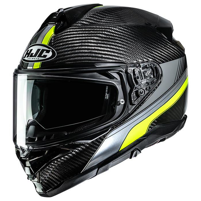 HJC F72 Carbon EOS MC3H Yellow FREE UK Delivery, FREE 365 Day Returns | Moto Central