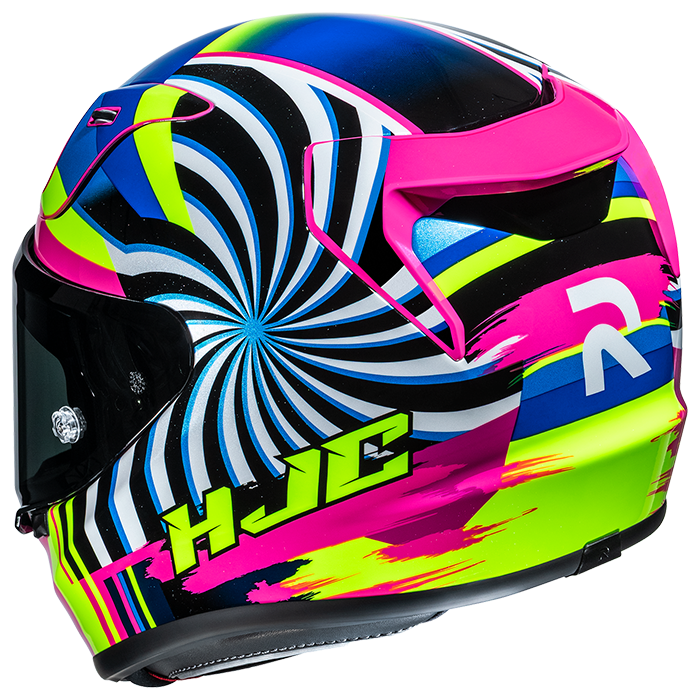 HJC RPHA 12 Lif MC83H Pink / Blue / Fluo Yellow FREE UK Delivery, FREE 365 Day Returns | Moto Central